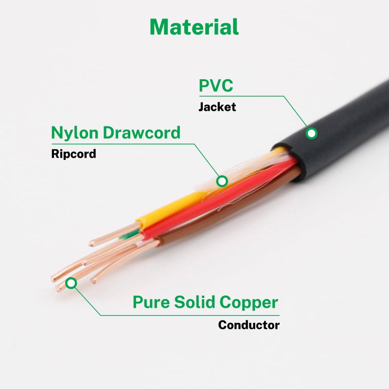Firmerst 18/5 Solid Sprinkler Wire for up to 4 Valves System 150 Feet - Image 3
